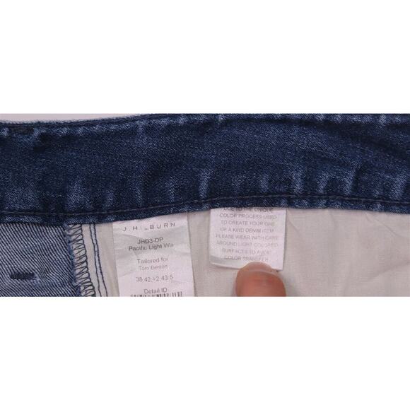 J. Hilburn Light Wash Tailored Straight Fit Stretch Jeans 38x32 - Picture 7 of 7